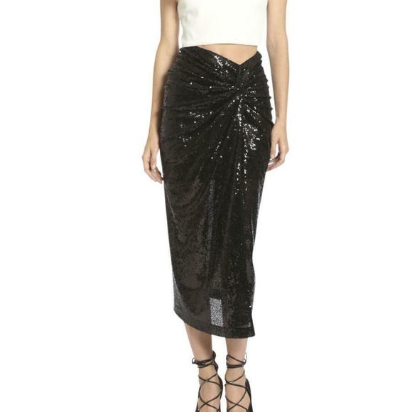 Badgley Mischka Dresses & Skirts - Black Midi Skirt by Badgley Mischka New